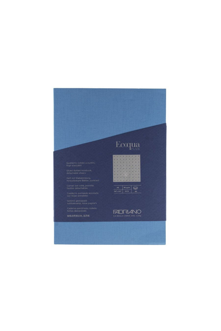 Fabriano Ecoqua Plus Perfect-Bound Notebook, 5.8 in x 8.3 in, A5 