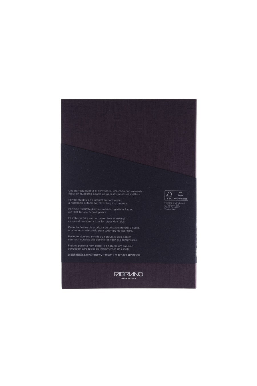 Fabriano Ecoqua Plus Perfect-Bound Notebook, 5.8 in x 8.3 in, A5