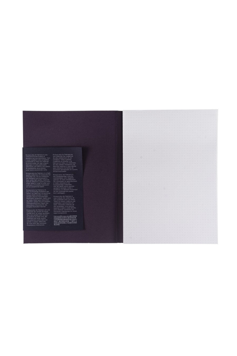 Fabriano Ecoqua Plus Perfect-Bound Notebook, 5.8 in x 8.3 in, A5