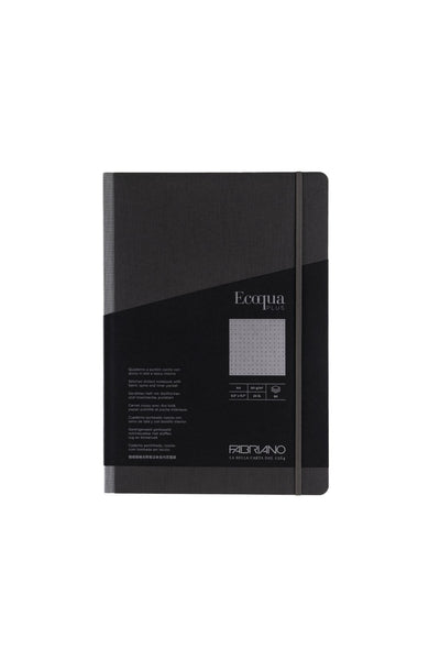 Fabriano Ecoqua Plus Sewn-Bound Notebook, 8.3" x 11.7", A4, 80 Sheets Dotted