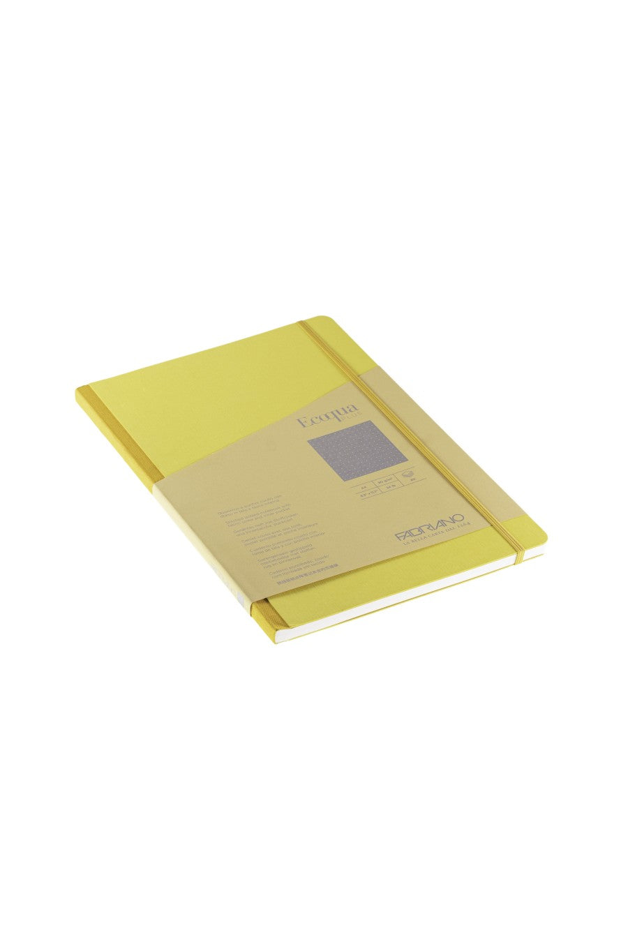 Fabriano Ecoqua Plus Sewn-Bound Notebook, 8.3" x 11.7", A4, 80 Sheets 