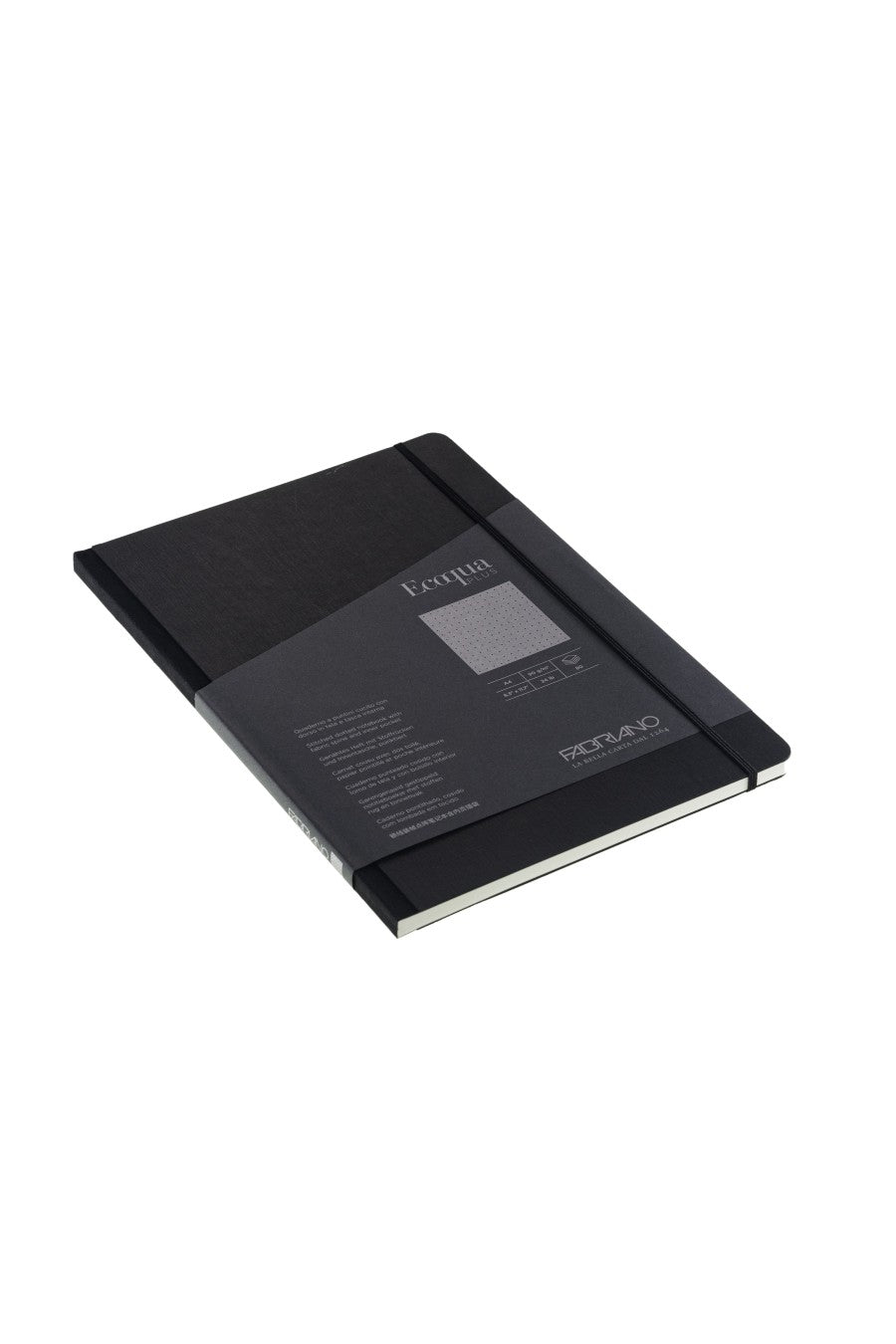 Fabriano Ecoqua Plus Sewn-Bound Notebook, 8.3" x 11.7", A4, 80 Sheets 