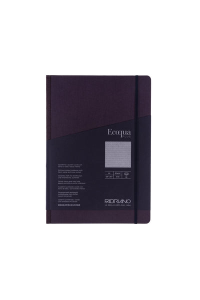 Fabriano Ecoqua Plus Sewn-Bound Notebook, 8.3" x 11.7", A4, 80 Sheets 