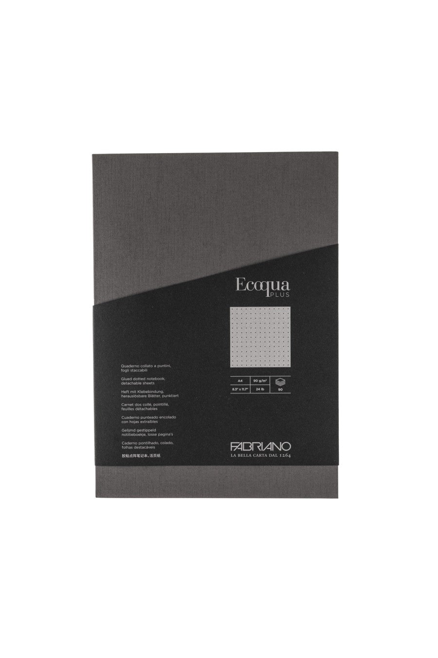 Fabriano Ecoqua Plus Glue-Bound Notebook, 8.3" x 11.7", A4 