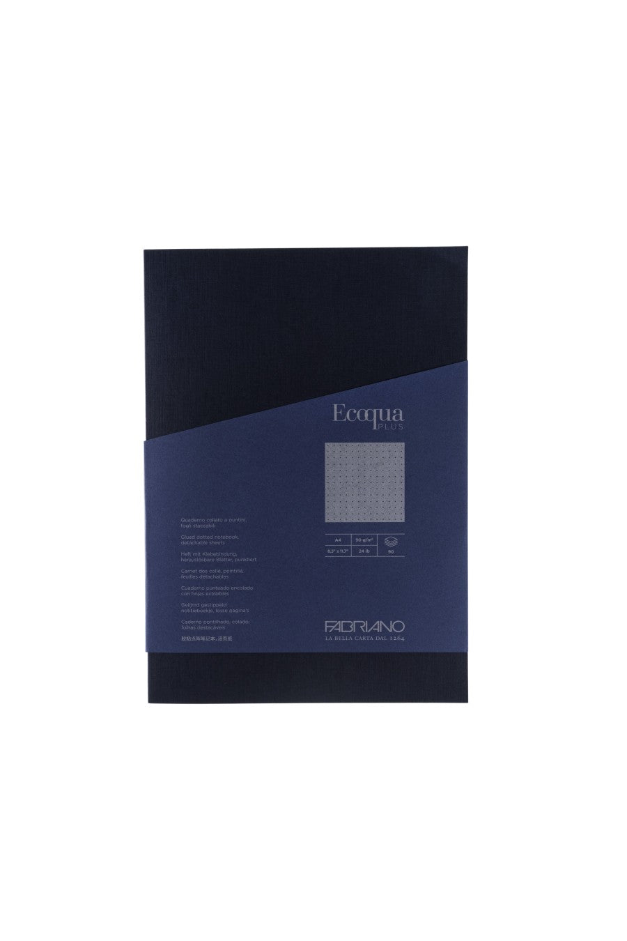 Fabriano Ecoqua Plus Glue-Bound Notebook, 8.3" x 11.7", A4 
