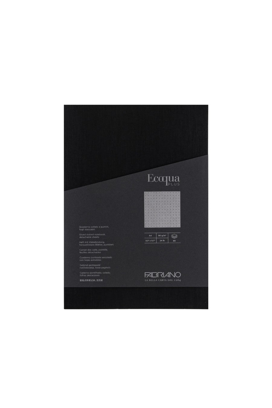 Fabriano Ecoqua Plus Glue-Bound Notebook, 8.3" x 11.7", A4 