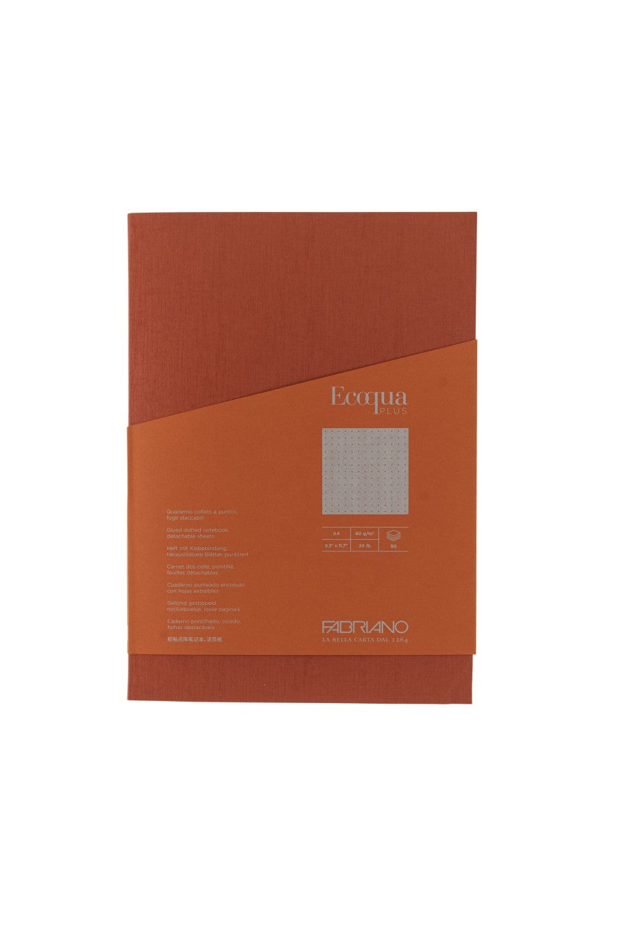 Fabriano Ecoqua Plus Glue-Bound Notebook, 8.3" x 11.7", A4 