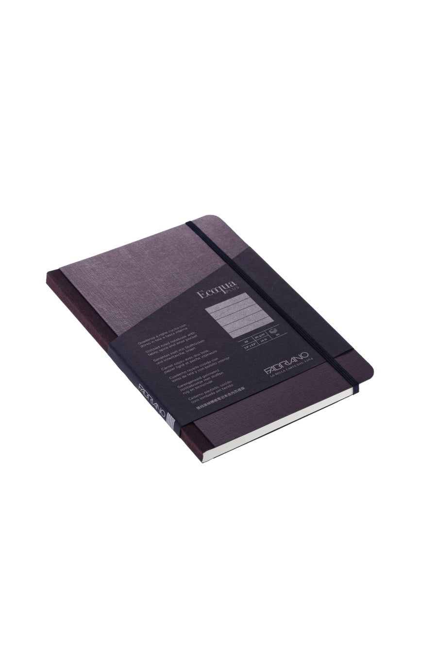 Fabriano Ecoqua Plus Sewn-Bound 100% Italian made Notebook Notebook, 5.8" x 8.3", A5 