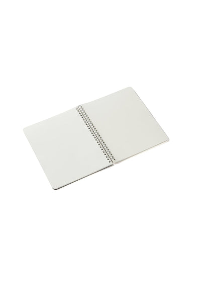 Fabriano Ecoqua Original Spiral-Bound Notebook, 5.8 in x 8.3 in, A5, Blank, 70 Sheets 