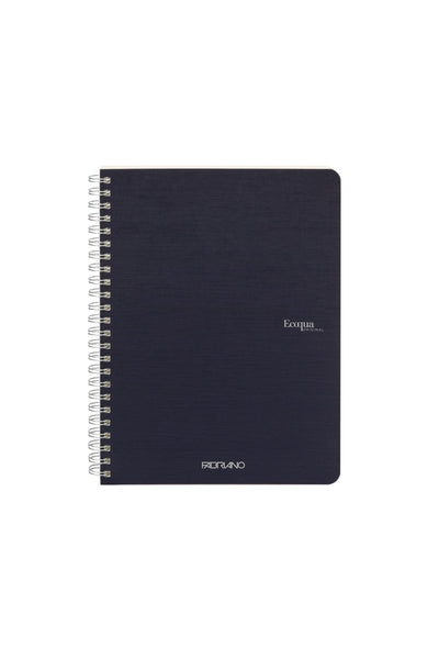 Fabriano Ecoqua Original Spiral-Bound Notebook, 5.8 in x 8.3 in, A5, Blank, 70 Sheets Blank, 5.8 x 8.3 