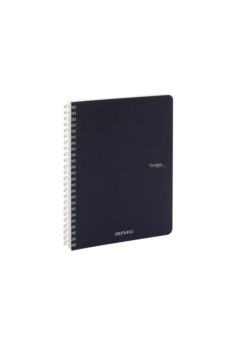 Fabriano Ecoqua Original Spiral-Bound Notebook, 5.8 in x 8.3 in, A5, Blank, 70 Sheets Lined, 5.8 x 8.3