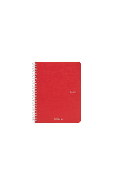 Fabriano Ecoqua Original Spiral-Bound Notebook, 5.8 in x 8.3 in, A5, Blank, 70 Sheets 