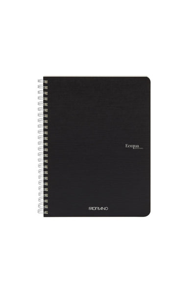 Fabriano Ecoqua Original Spiral-Bound Notebook, 5.8 in x 8.3 in, A5, Blank, 70 Sheets 