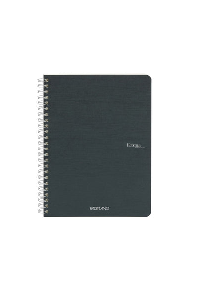 Fabriano Ecoqua Original Spiral-Bound Notebook, 5.8 in x 8.3 in, A5, Blank, 70 Sheets 