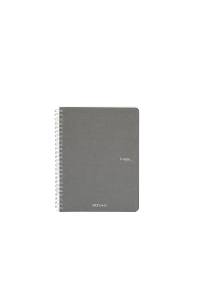 Fabriano Ecoqua Original Spiral-Bound Notebook, 5.8 in x 8.3 in, A5, Blank, 70 Sheets 