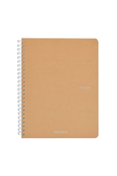 Fabriano Ecoqua Original Spiral-Bound Notebook, 5.8 in x 8.3 in, A5, Blank, 70 Sheets 