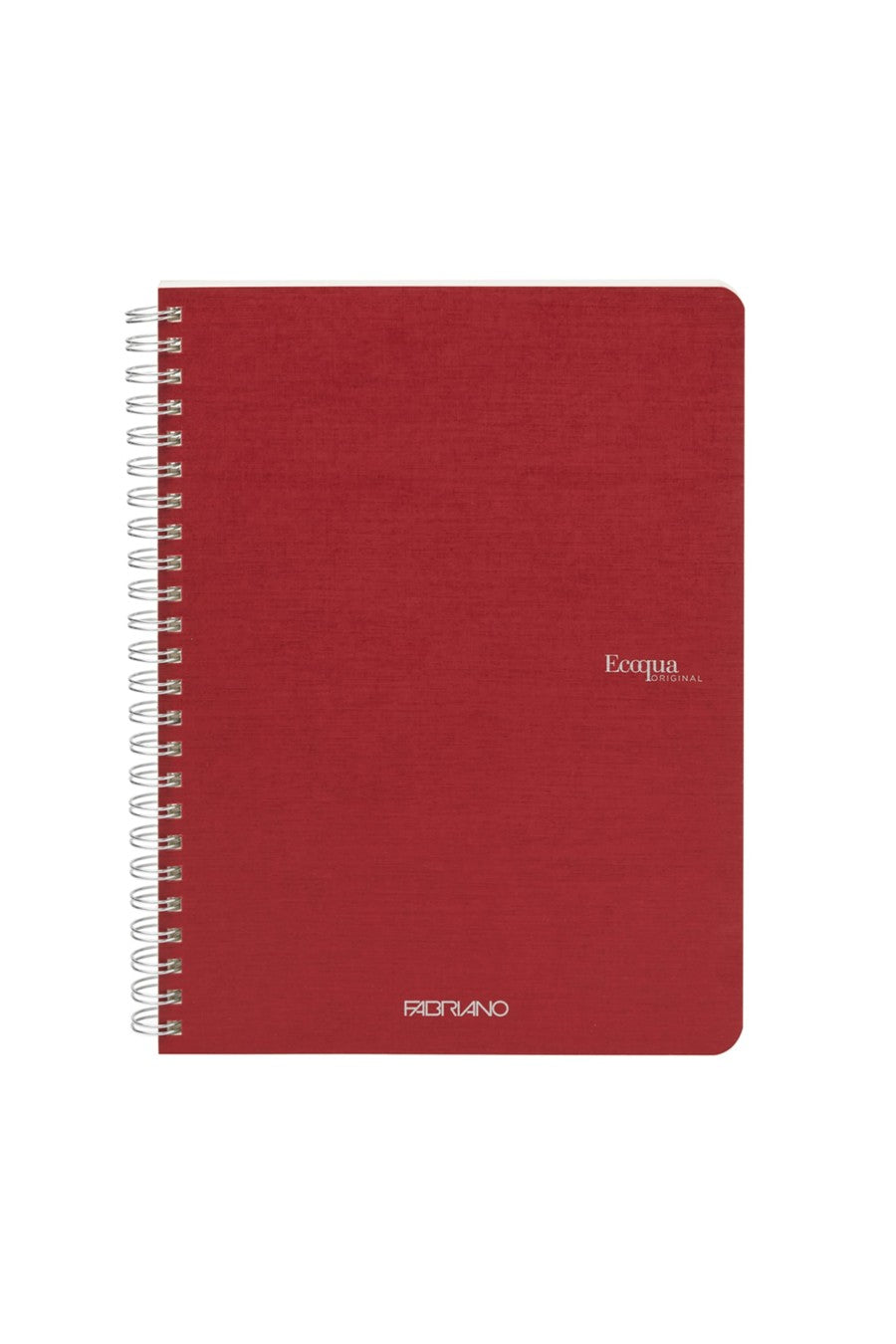 Fabriano Ecoqua Original Spiral-Bound Notebook, 5.8 in x 8.3 in, A5, Blank, 70 Sheets 
