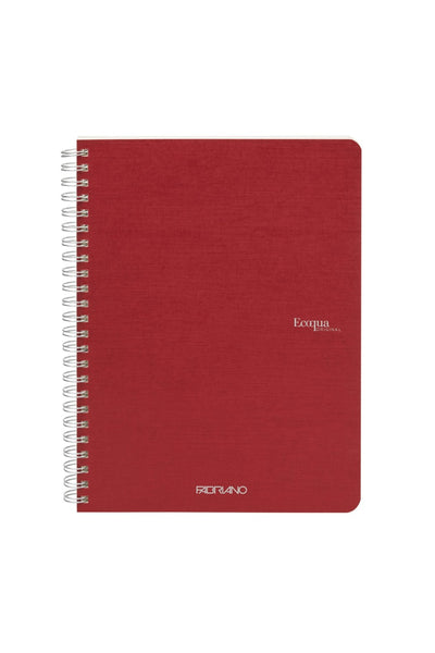 Fabriano Ecoqua Original Spiral-Bound Notebook, 5.8 in x 8.3 in, A5, Blank, 70 Sheets 