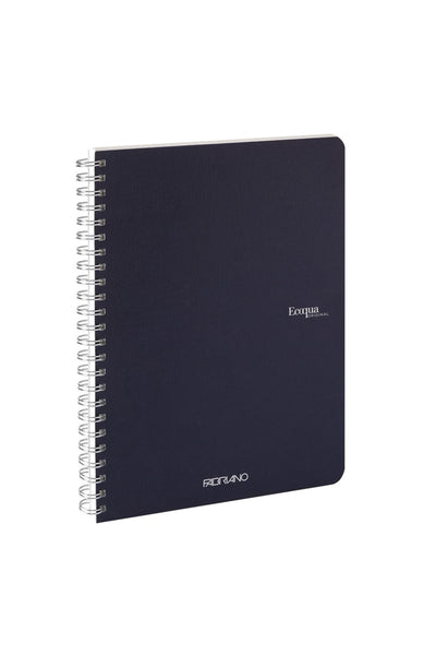 Fabriano Ecoqua Original Spiral-Bound Notebook, 5.8 in x 8.3 in, A5, Blank, 70 Sheets 