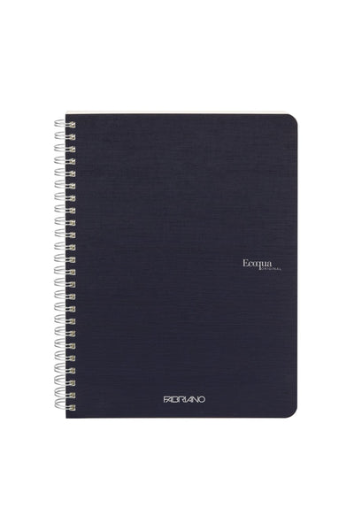 Fabriano Ecoqua Original Spiral-Bound Notebook, 5.8 in x 8.3 in, A5, Blank, 70 Sheets 