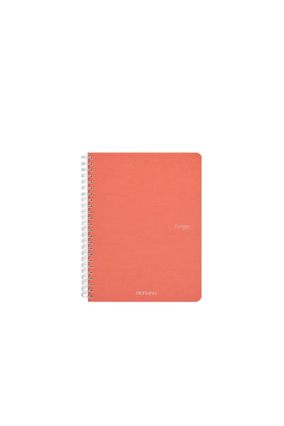 Fabriano Ecoqua Original Spiral-Bound Notebook, 5.8 in x 8.3 in, A5, Blank, 70 Sheets 