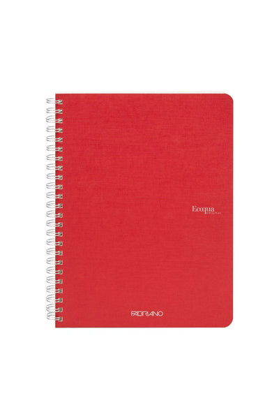 Fabriano Ecoqua Original Spiral-Bound Notebook, 5.8 in x 8.3 in, A5, Blank, 70 Sheets 