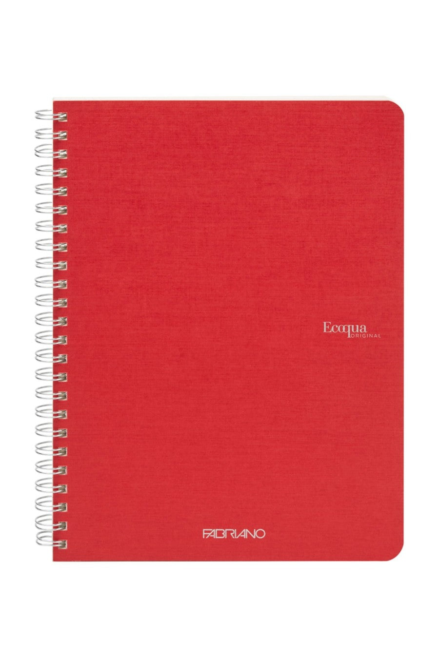 Fabriano Ecoqua Original Spiral-Bound Notebook, 5.8 in x 8.3 in, A5, Blank, 70 Sheets 