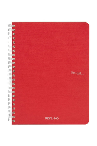 Fabriano Ecoqua Original Spiral-Bound Notebook, 5.8 in x 8.3 in, A5, Blank, 70 Sheets 