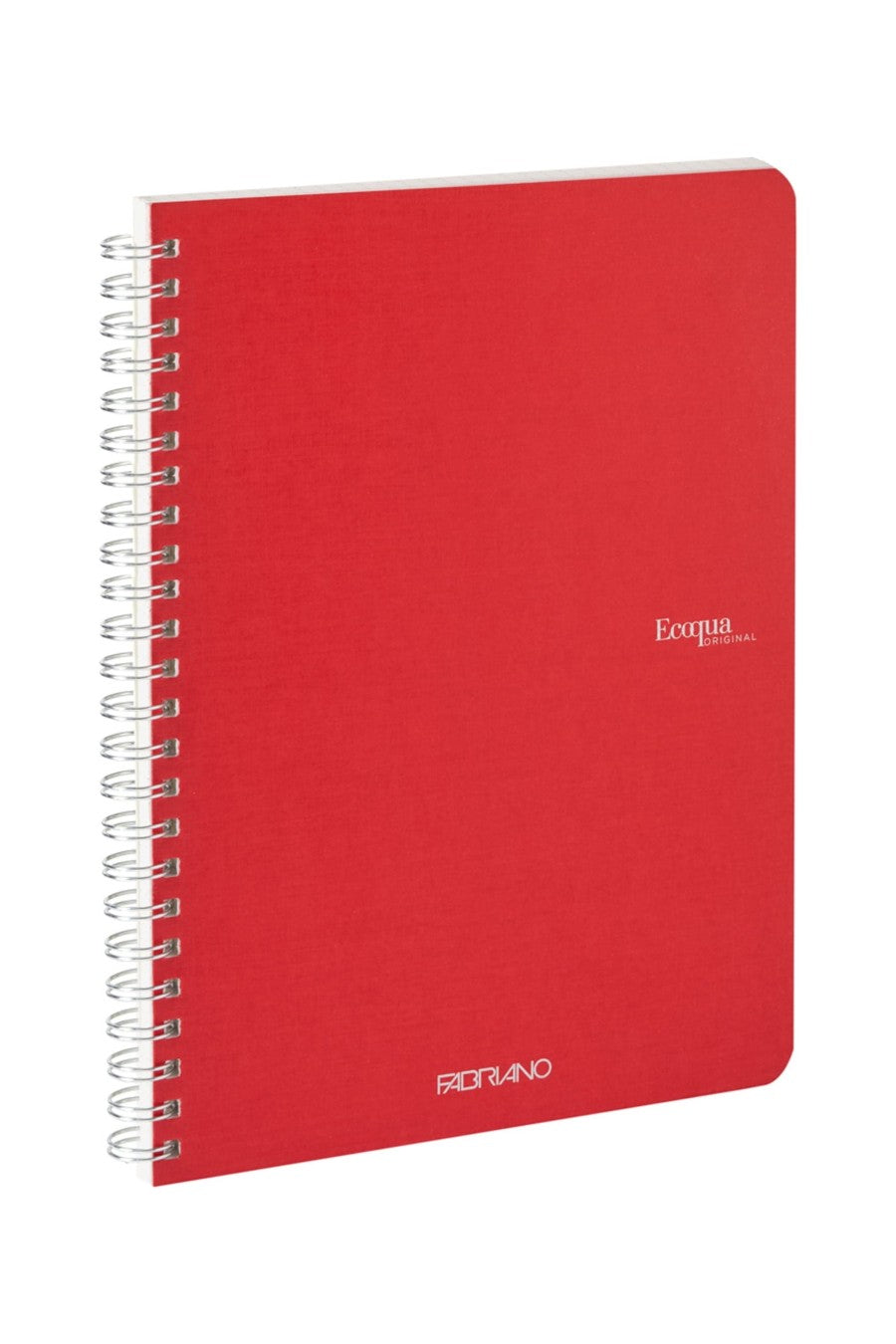 Fabriano Ecoqua Original Spiral-Bound Notebook, 5.8 in x 8.3 in, A5, Blank, 70 Sheets 
