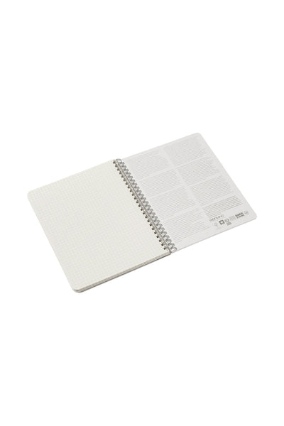 Fabriano Ecoqua Original Spiral-Bound Notebook, 5.8 in x 8.3 in, A5, Blank, 70 Sheets 