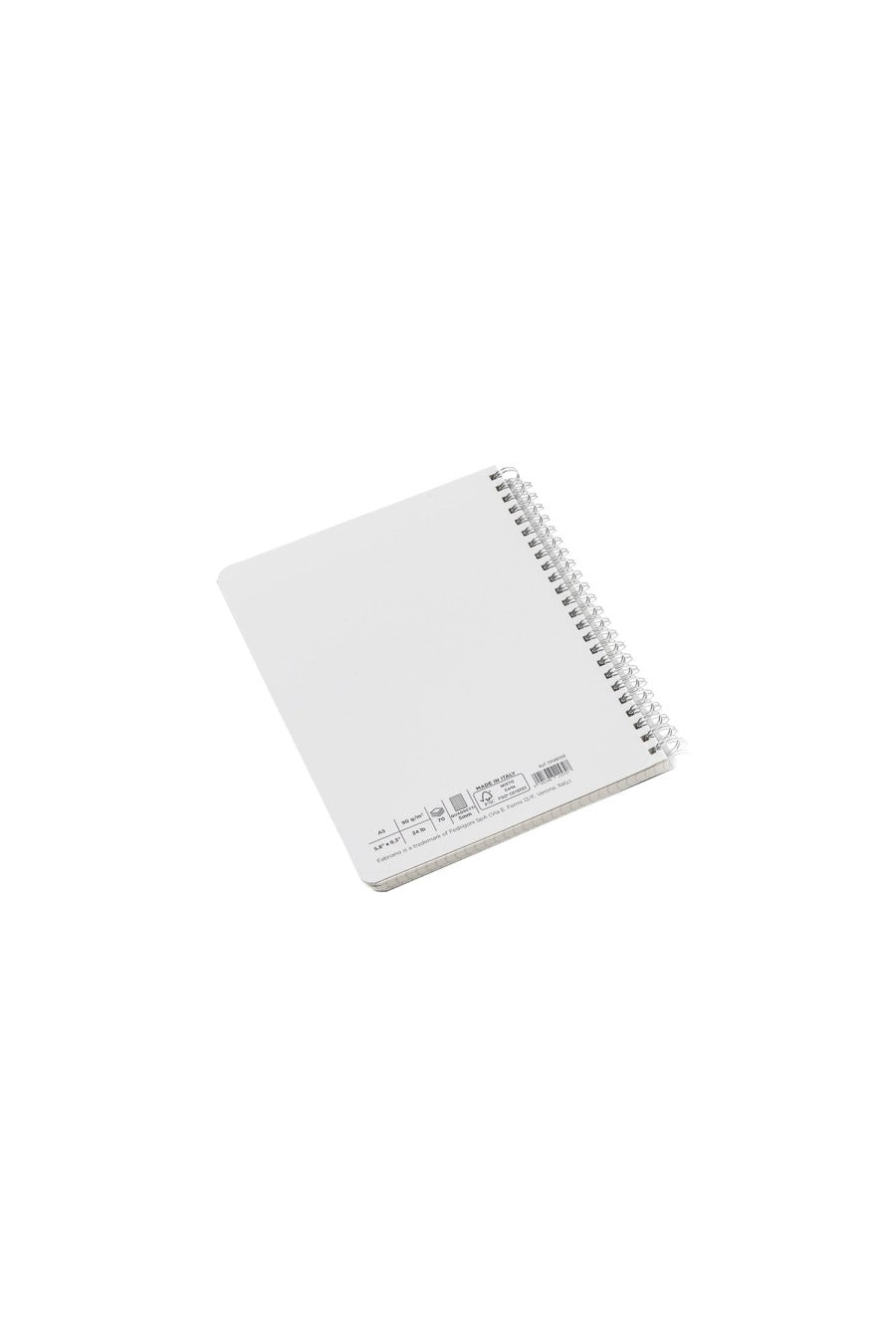 Fabriano Ecoqua Original Spiral-Bound Notebook, 5.8 in x 8.3 in, A5, Blank, 70 Sheets Graph, 5.8 x 8.3 
