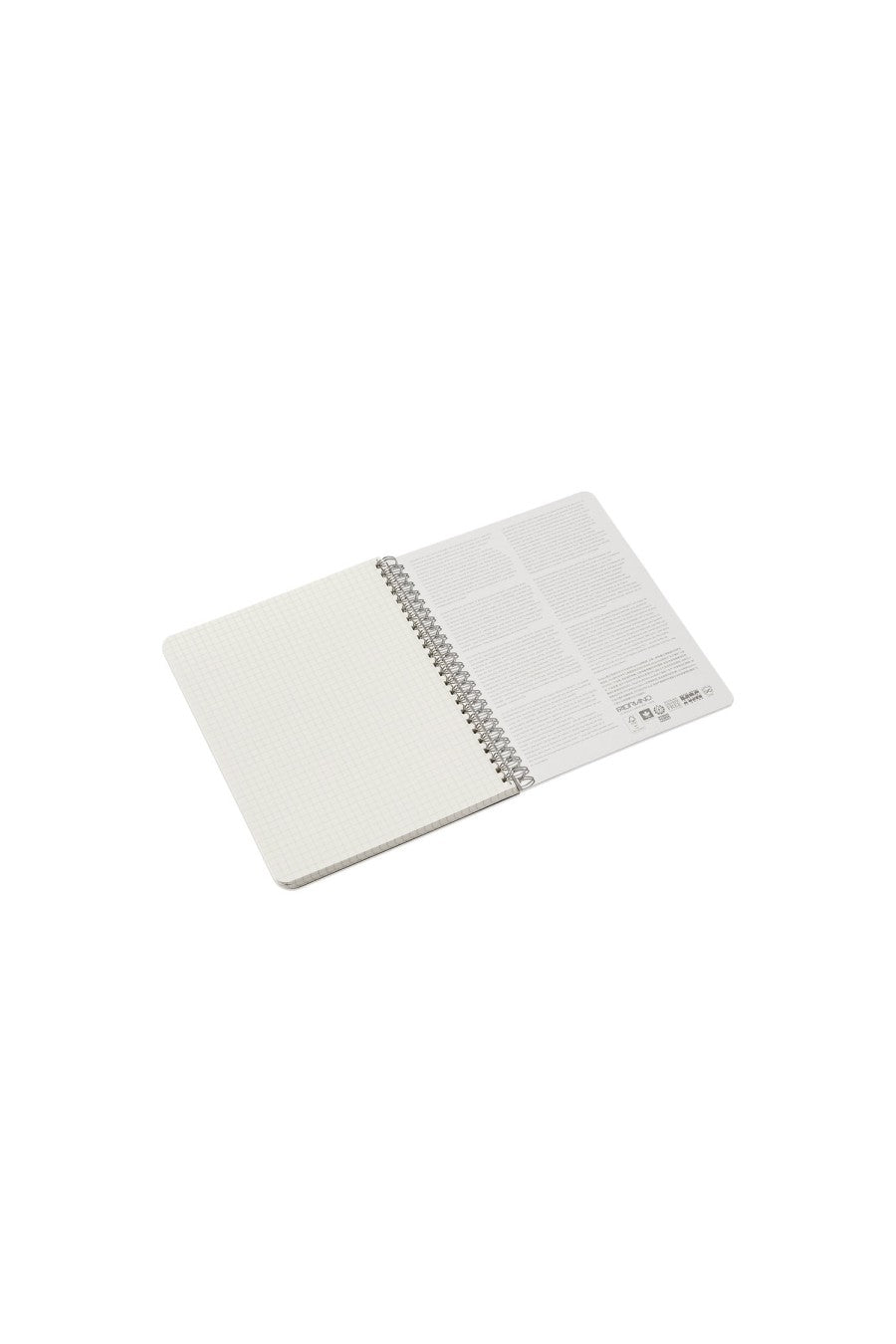 Fabriano Ecoqua Original Spiral-Bound Notebook, 5.8 in x 8.3 in, A5, Blank, 70 Sheets Blank, 5.8 x 8.3 