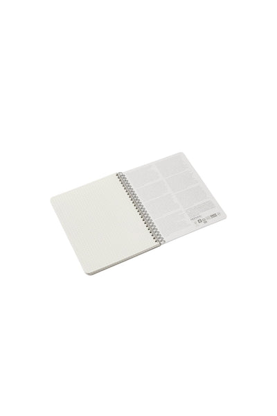 Fabriano Ecoqua Original Spiral-Bound Notebook, 5.8 in x 8.3 in, A5, Blank, 70 Sheets Blank, 5.8 x 8.3 
