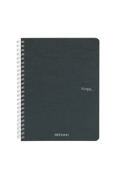 Fabriano Ecoqua Original Spiral-Bound Notebook, 5.8 in x 8.3 in, A5, Blank, 70 Sheets 