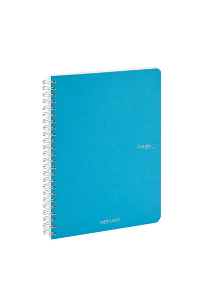 Fabriano Ecoqua Original Spiral-Bound Notebook, 5.8 in x 8.3 in, A5, Blank, 70 Sheets 
