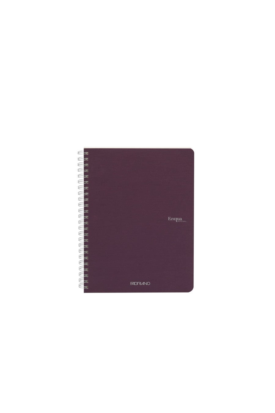 Fabriano Ecoqua Original Spiral-Bound Notebook, 5.8 in x 8.3 in, A5, Blank, 70 Sheets 