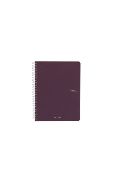 Fabriano Ecoqua Original Spiral-Bound Notebook, 5.8 in x 8.3 in, A5, Blank, 70 Sheets 