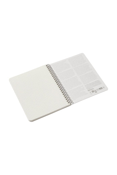 Fabriano Ecoqua Original Spiral-Bound Notebook, 5.8 in x 8.3 in, A5, Blank, 70 Sheets 
