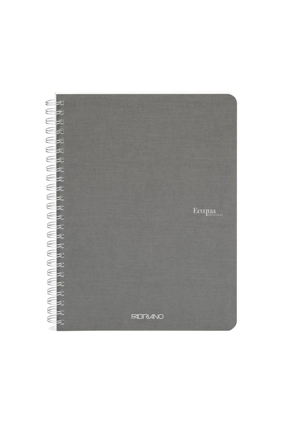 Fabriano Ecoqua Original Spiral-Bound Notebook, 5.8 in x 8.3 in, A5, Blank, 70 Sheets 