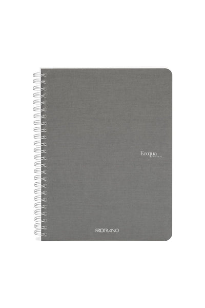 Fabriano Ecoqua Original Spiral-Bound Notebook, 5.8 in x 8.3 in, A5, Blank, 70 Sheets 