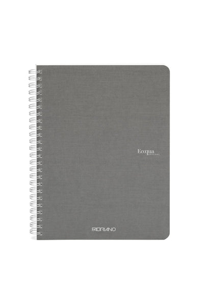 Fabriano Ecoqua Original Spiral-Bound Notebook, 5.8 in x 8.3 in, A5, Blank, 70 Sheets 