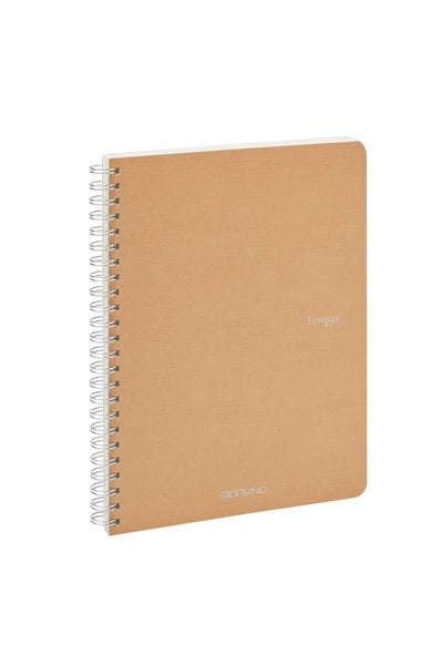 Fabriano Ecoqua Original Spiral-Bound Notebook, 5.8 in x 8.3 in, A5, Blank, 70 Sheets 