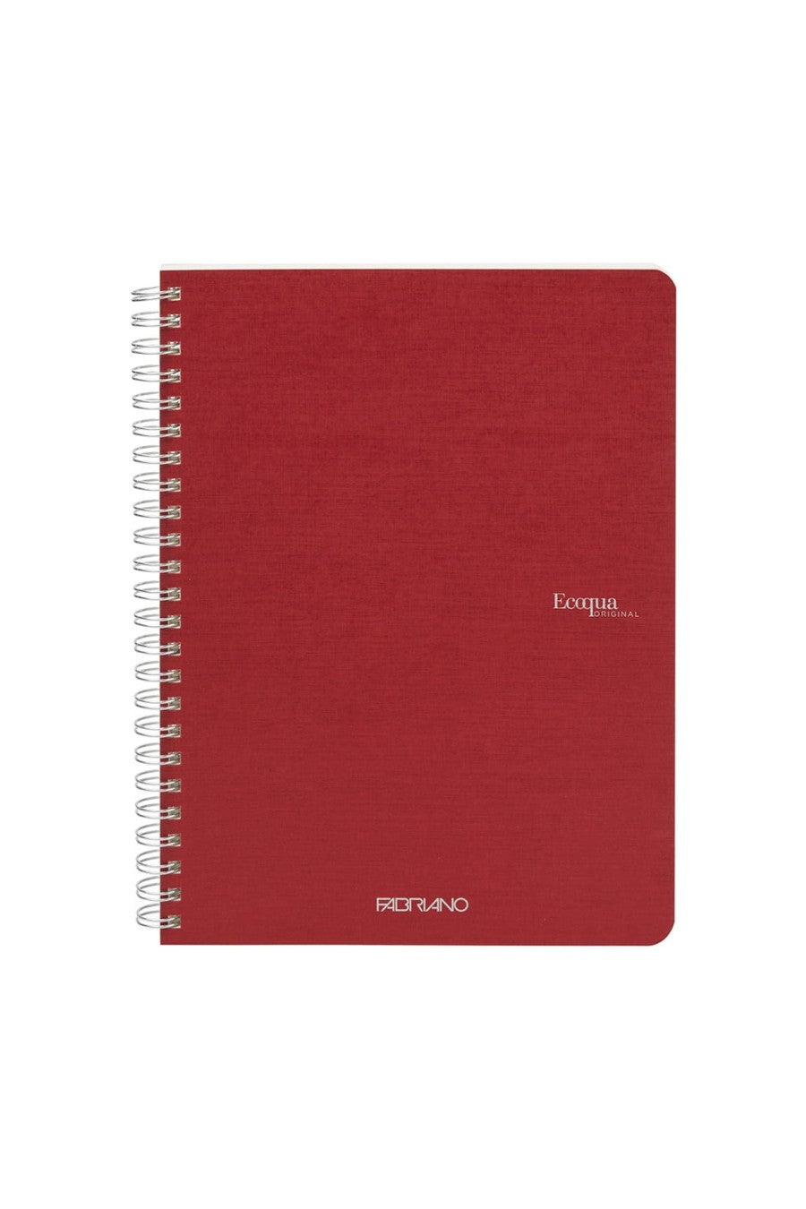 Fabriano Ecoqua Original Spiral-Bound Notebook, 5.8 in x 8.3 in, A5, Blank, 70 Sheets 