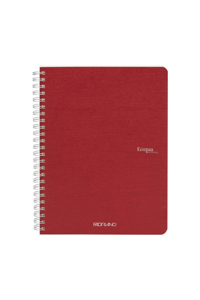 Fabriano Ecoqua Original Spiral-Bound Notebook, 5.8 in x 8.3 in, A5, Blank, 70 Sheets 