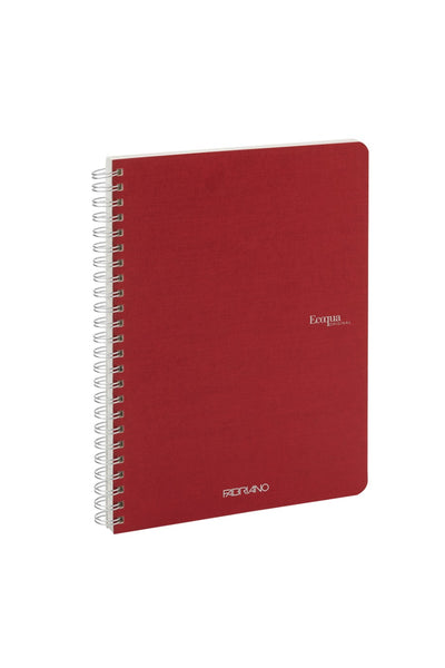 Fabriano Ecoqua Original Spiral-Bound Notebook, 5.8 in x 8.3 in, A5, Blank, 70 Sheets 