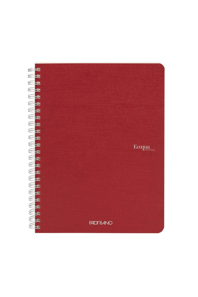 Fabriano Ecoqua Original Spiral-Bound Notebook, 5.8 in x 8.3 in, A5, Blank, 70 Sheets 