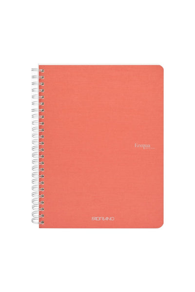 Fabriano Ecoqua Original Spiral-Bound Notebook, 5.8 in x 8.3 in, A5, Blank, 70 Sheets Graph, 5.8 x 8.3 