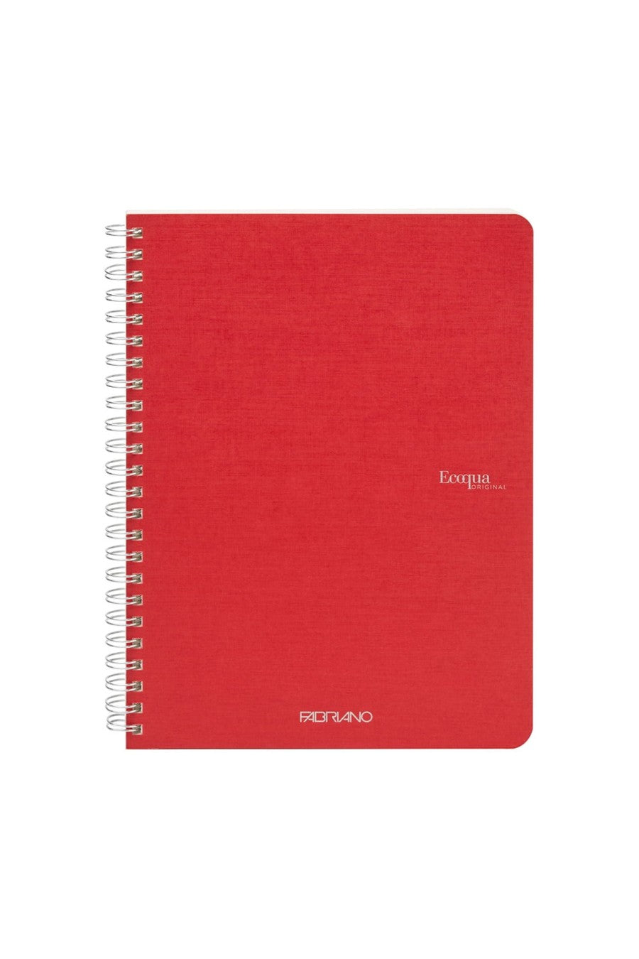 Fabriano Ecoqua Original Spiral-Bound Notebook, 5.8 in x 8.3 in, A5, Blank, 70 Sheets 