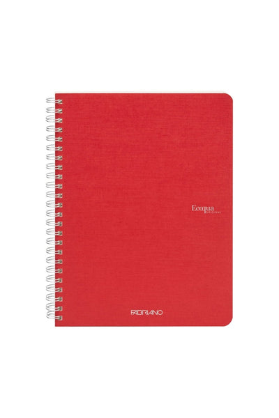 Fabriano Ecoqua Original Spiral-Bound Notebook, 5.8 in x 8.3 in, A5, Blank, 70 Sheets 