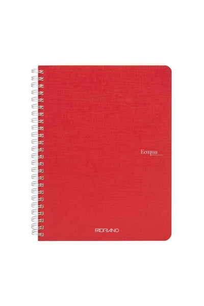 Fabriano Ecoqua Original Spiral-Bound Notebook, 5.8 in x 8.3 in, A5, Blank, 70 Sheets 